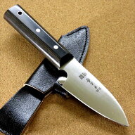 関の刃物 キャンピングナイフ 9.5cm (95mm) 錆にくい8Aステンレス サバイバルナイフ 黒合板ハンドル 魚釣…