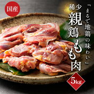 『まるで地鶏の味わい』親鶏 もも肉 5kg 国産 国産鶏 親鳥 ひね鳥 かしわ 業務用 鶏肉 チキン ちきん 鶏 …