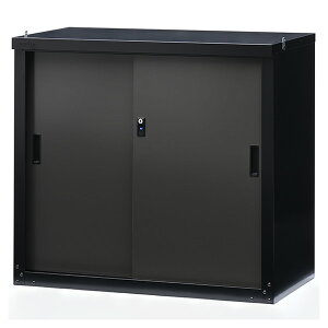 【直送】【日時指定不可】グリーンライフ 家庭用収納庫83 ブラック/アッシュグレー HS-83(BK/AGY) 小型物置 屋外【沖縄・離島配送不可】