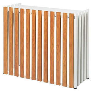 【直送】【日時指定不可】サンカ アルミ室外機カバー 縦格子 標準 ホワイト ASC-TRWH【沖縄・離島配送不可】