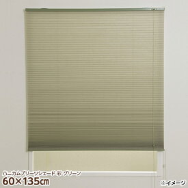 【直送】【日時指定不可】フルネス ハニカムプリーツシェード 彩 L6314 60×135cm グリーン【北海道・沖縄・離島配送不可】