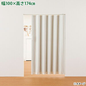 【直送】【日時指定不可】フルネス つっぱり木目アコーデオンドア L4021 ホワイトウッド【北海道・沖縄・離島配送不可】