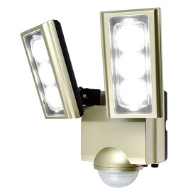 【即日出荷】朝日電器 ELPA LEDセンサーライト AC 2灯 屋外 防雨 2200lm ESL-ST1202AC