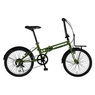ハマー HUMMER 20型 折畳み自転車 FDB206 TANK-G グリーン 6段変速 63254-11【沖縄・離島配送不可】