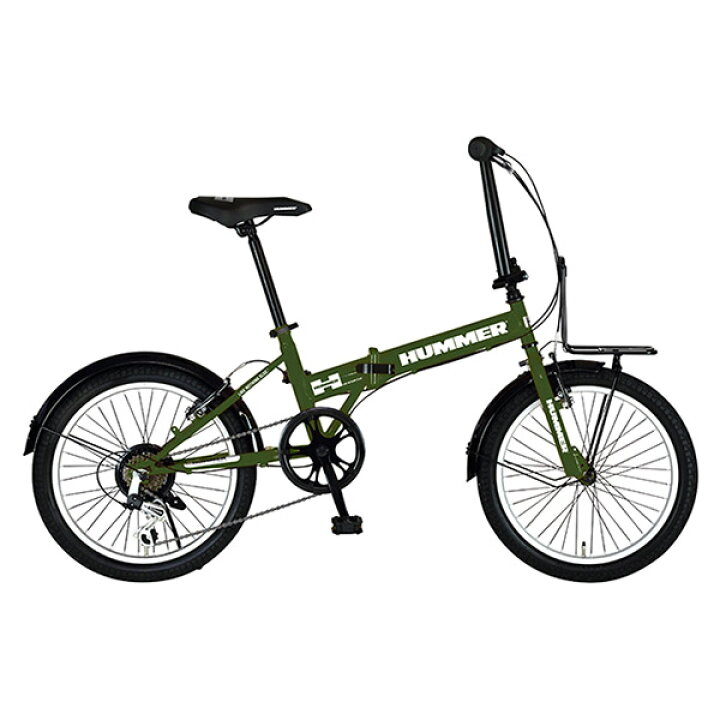 楽天市場】ハマー HUMMER 20型 折畳み自転車 FDB206 TANK-G グリーン 6 
