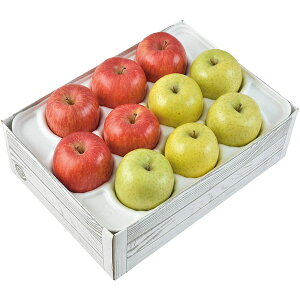 【直送・ギフト】【日時指定不可】サンふじ&王林りんご W14-4Y(767)【沖縄・離島配送不可】【同梱不可】