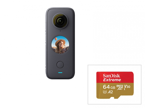 【最新360度カメラ＋SDカード】 【即納】Insta360 ONE X2 + micro SDカード[64GB]