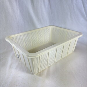 TONBO(トンボ) アシスト 角ざる 深1型 新輝合成 *デットストック*限定商品*/ ざる ザル 浅い かご ベージュ プラスチック 業務用