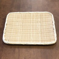/即納/ 角盆ざる 34x28cm 竹製 / 盆ざる 角 角盆ザル 角ざる 竹ざる 水切りザル 角長 /