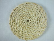 【鍋敷き】　籐マット日輪　10cm 《34-100-2》