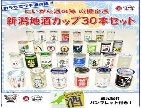 【2026年1月発売 にいがた酒の陣応援企画】にいがた地酒カップ30本セット 5,420ml 酒蔵紹介パンフレット 日本酒 のみくらべ カップ酒 セット 新潟 地酒 ワンカップ 数量限定