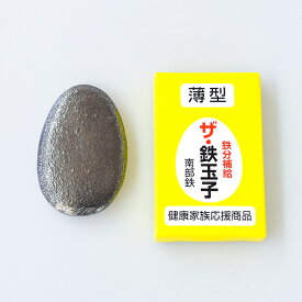南部鉄器 ザ 鉄玉子 鉄タマゴ 鉄たまご 卵型 薄型 簡単 手軽 鉄 鉄分 ヘム鉄 補給 貧血防止 漬け物 色出し 湯沸かし やかん 貝の砂抜き ナス 黒豆 キッチン小物 便利グッズ 日本