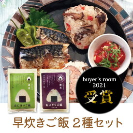 おにぎりご飯 10分早炊き炊き込みご飯 根菜・舞茸2種セット 自社オリジナル商品 内容量各約106gアルファ化米 国産米 無洗米 ごはん お弁当 おにぎり アウトドア