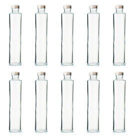 ハーバリウム 瓶 ガラス瓶 円柱瓶 215ml SSS-200A 10本 セット キャップ付き 花材 資材 ボトル フラワー 透明瓶 ビン