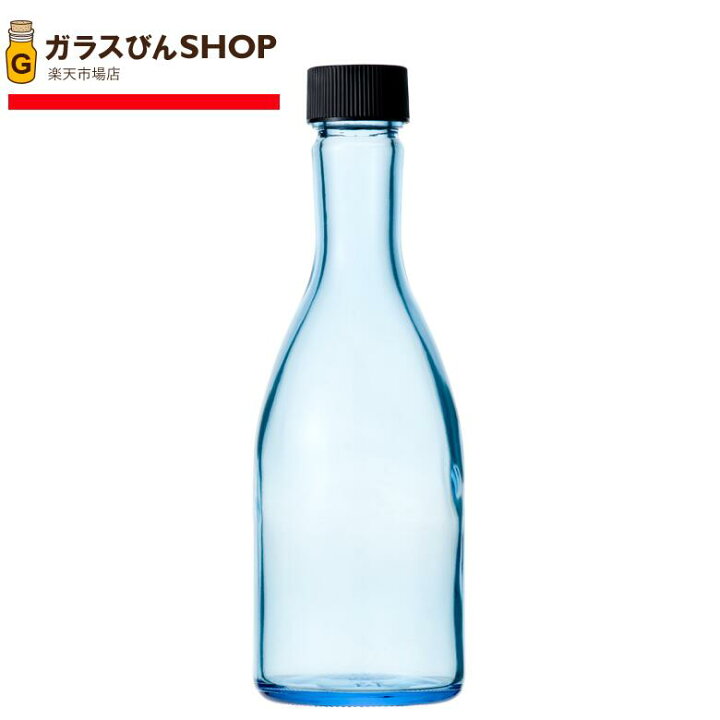 楽天市場】ガラス瓶 酒瓶 SKB300SKB スカイブルー 300ml 【3本セット 