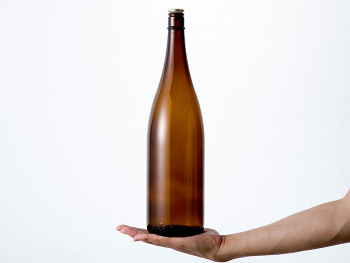 楽天市場】ガラス瓶 酒瓶 清酒1800-A 一升瓶 茶色 1800ml sake bottle 