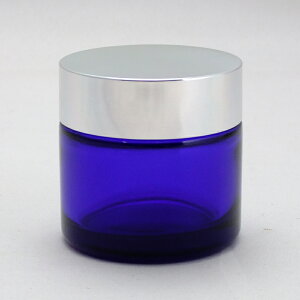 KXr Wt N[r ϕi e 30g CAP S-30Lbv blue glass lotion jar