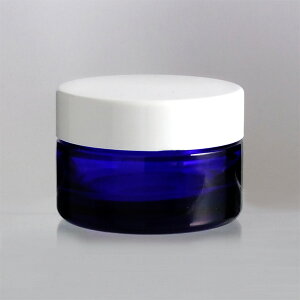 KXr Wt N[r ϕi e H-30N[ 30gp blue glass lotion jar
