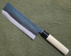 高級　黒打　鍛造包丁菜切包丁　野菜用包丁青ハガネ鍛造　180mm【送料無料】【10】