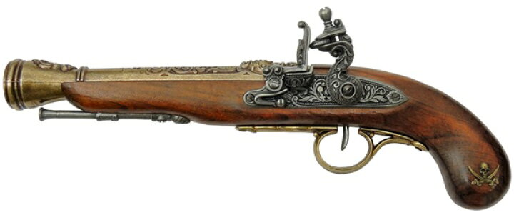 楽天市場 Denix デニックス1126 L 海賊ピストル ゴールド左手用レプリカ 銃 拳銃 モデルガン ピストル模造品 関の刃物屋ｍａｒｕｏｋｕネット