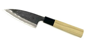 味切り アジ切り 味裂 小魚切りアジサキ庖丁アジ あじ 鯵切り包丁105mm 両刃 鋼割込 黒打日本製【26-3】【AJI105D】