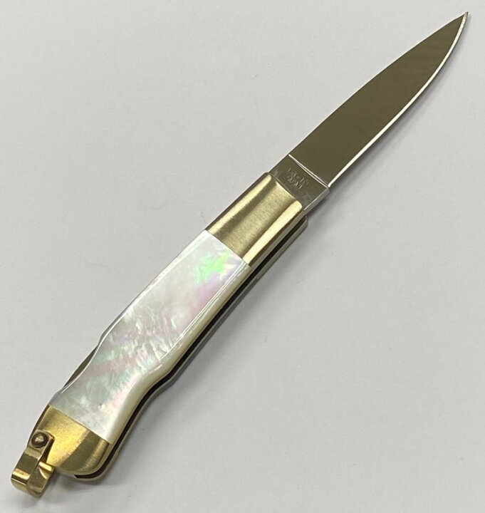 楽天市場】MOKI モキMK-810ELリーフ 白蝶貝フォールディングナイフ 