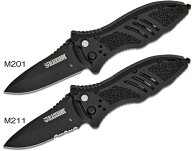 BLACKHAWK ブラックホークCQD Button Lock2BH15M201BK 直刃BH15M211BK 半波フォールディングナイフ【57】