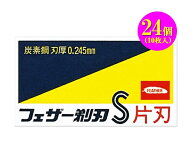 FEATHER フェザーフェザーS　青函片刃　FAS-10安全剃刃 替刃10枚入×24個髭剃り ひげそり日本製