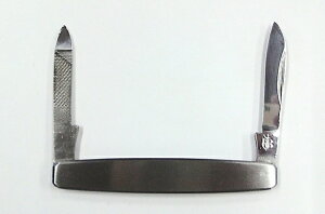 ◆難有り品◆【1本のみメール便 270円 対応商品】ステンレス鋼ナイフ ヤスリフォールディングナイフ日本製【54-H-10017239】