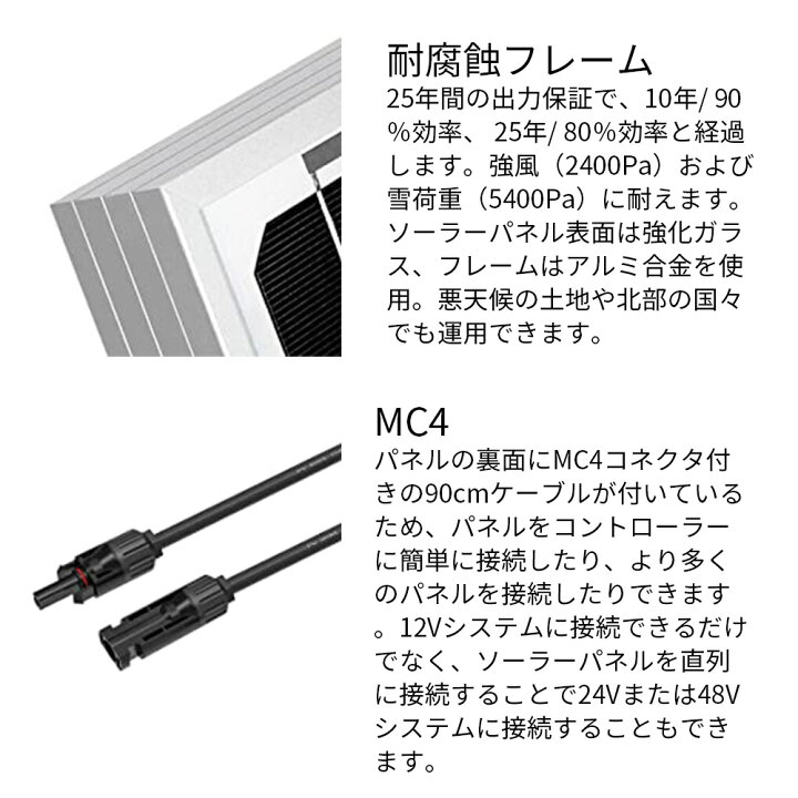 楽天市場】ソーラー発電フルセット 800W （195w単結晶ソーラーパネル×4 