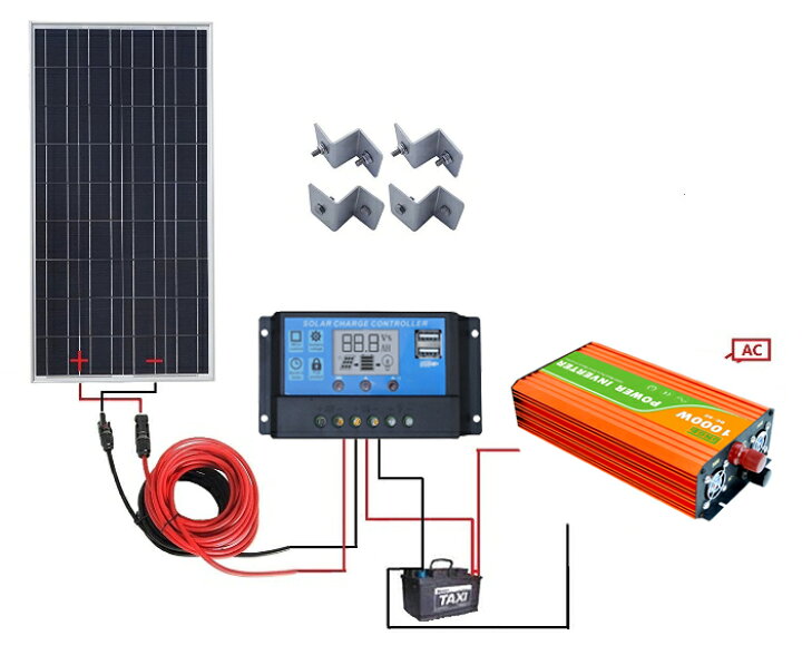 楽天市場 すぐに使える太陽光発電システム インバータ 高性能コントローラー ソーラーパネル100w 非常時に ac電源蓄電システム キャンプ アウトドアにも sekiya 楽天市場 すぐに使える太陽光発電システム インバータ 高性能コントローラー ソーラーパネル100w 非常時に ac電源蓄電システム キャンプ アウトドアにも sekiya