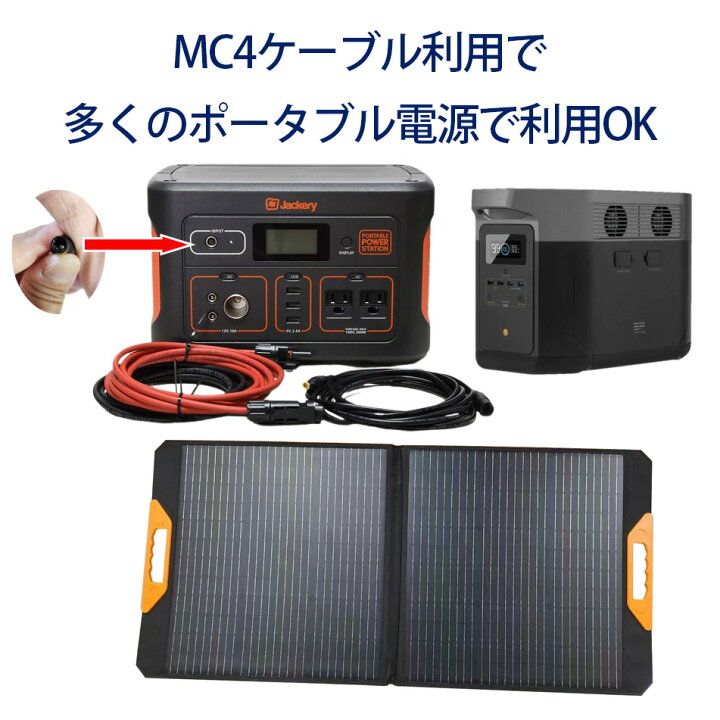 楽天市場】折りたたみ ソーラーパネル 100w 24.19V 薄型 オレンジ USB 