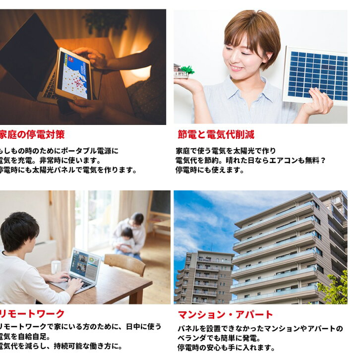 楽天市場 お問合せください 電気の自給自足セット 50ソーラー コンセントに差して発電 プラグインソーラー 折りたたみソーラーパネル 310w マイクロインバーター付 ポータブル電源 10wh 500w 出力 簡単接続 オフグリッド マンション ベランダ 停電対策