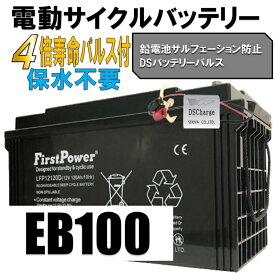 劣化防止パルス付 コスパに優れた世界モデル EB100 EB120互換 3倍寿命 FIRSTPOWER ファーストパワー サイクルバッテリー EBバッテリー 密閉型 メンテナンスフリー 120Ah 12V LFP12120D 太陽光 ソーラー 蓄電に【メンテナンスフリー】