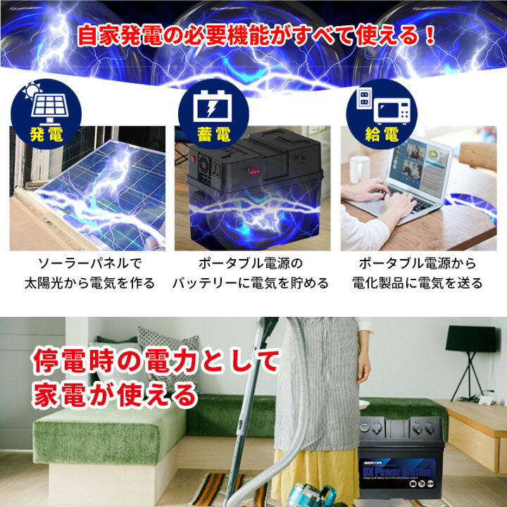 楽天市場】ポータブル電源キット 1200Wh（100w折りたたみソーラー 