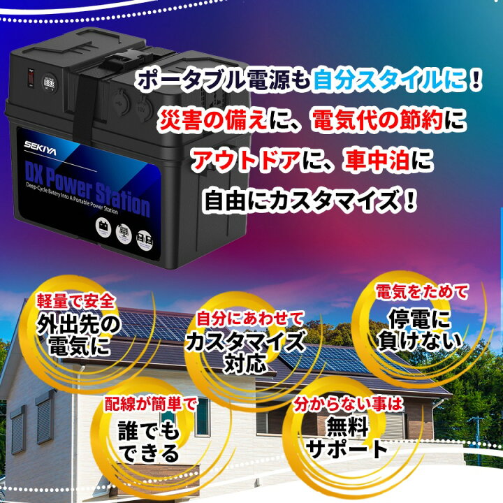 楽天市場】ポータブル電源キット（ 選べるバッテリー＋ソーラーパネル 