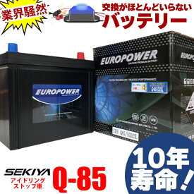 交換のいらないバッテリー 95D23L Q-85 アイドリングストップ車 10年寿命 劣化防止パルス付 寒冷地対応 3年or10万キロ保証 EUROPOWER ユーロパワー 宮崎県ものづくり大賞受賞 九州産業局認定技術 サポート無料 SEKIYA
