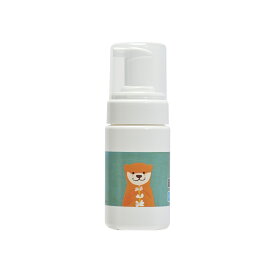 石けんワークス 詰め替え用 泡ボトル 100mL ミニタイプ / 持ち運び用 キャップ付き （ 容器デザイン - 「カワウソさんと白いルピナス (花言葉 - いつも幸せ） 」/ 使用場所 : 洗面所 ・ 公園遊び 、 キャンプ 、 バーベキュー 、 通勤 ・ 通学 、 旅行先 にもおすすめ