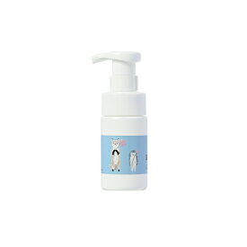 石けんワークス 詰め替え用 泡ボトル 100mL ミニタイプ (P) （ 容器デザイン - 「ホリゾンブルー（キツネとハリネズミ）」 / 使用場所 : 公園遊び 、 アウトドア 、 旅行 、 キッチン 、 トイレ 、 洗面所 におすすめ