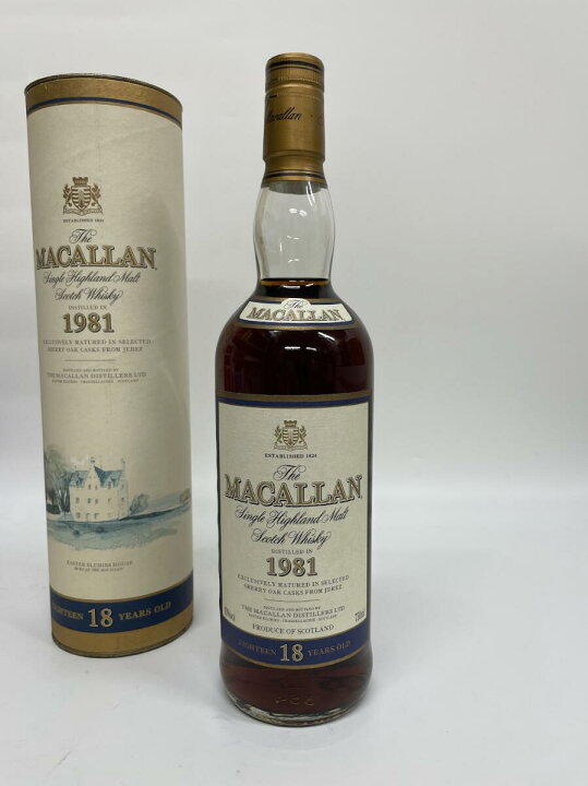 楽天市場】The Macallan ザ・マッカラン 18年 1981 750ml 箱付き 旧 