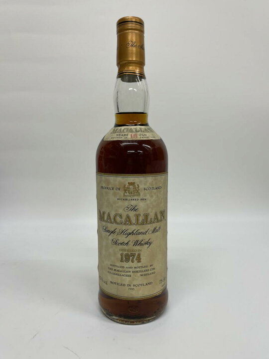 楽天市場】The Macallan ザ・マッカラン 18年 1974-1993 750ml 箱無し 