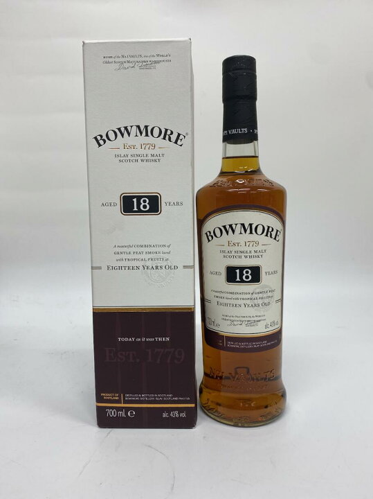 楽天市場】ウイスキー ボウモア Bowmore 18年 シングルモルト 43 
