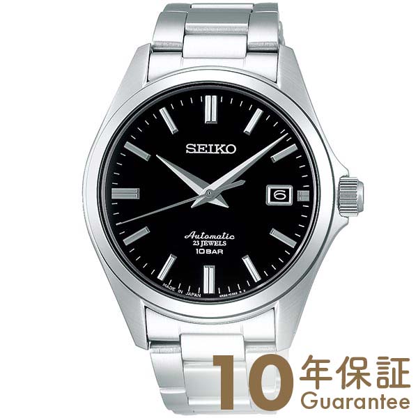 金利12回0 ラッピング袋付 10年保証 セイコー 腕時計 メンズ 自動巻き メカニカル 流通限定 MECHANICAL 楽天カード分割 メタル ドレスライン SZSB012 シルバー シースルーバック SEIKO ブラック 絶対一番安い