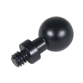 17mm ボールヘッド ボールヘッドマウントアダプター 機器拡張 撮影機材 自撮り 1/4ネジ (1/4オス)