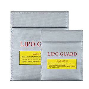 SELECOCO LiPo Guard ���|�K�[�h 2�T�C�Y�Z�b�g ���|�o�b�e���[ �Z�[�t�e�B�[�o�b�O �ω΃o�b�O (��E���Z�b�g)