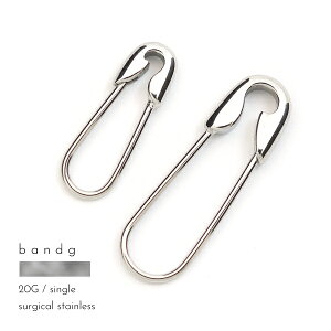 ピアス つけっぱなし ステンレス サージカルステンレス 医療用ステンレス 316L 金属アレルギー アレルギーフリー 安全ピン 20G 片耳用 メンズ レディース モチーフ デザイン 個性的 ハロウィ