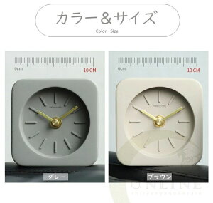 【P5倍!5280円→実質5016円 10/27迄】時計 置き時計 おしゃれ 置時計卓上 音がしない 静音 ミニ 円形 モダン シンプルデスク雑貨 リビング オフィス 雑貨 卓上時計 コンクリート製 10cm 電池式 時