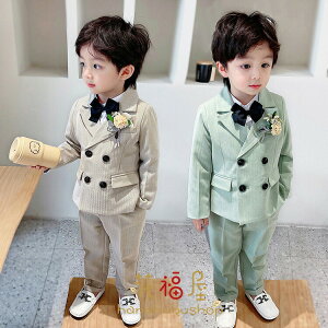 【P5倍!5966円→実質5668円 10/27迄】3点セット キッズ 男の子 スーツ フォーマル 子供服 韓国風 春秋 結婚式 入学式 卒業式 入園式 初節句 お宮参り パーティー 上下セット カジュアルスーツ