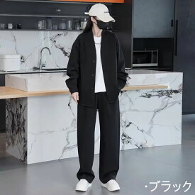 「短納期・クーポンで3580円」カジュアルメンズセットアップ メンズセットアップ カジュアル 【140kgまで着用可能】 セットアップ メンズ 上下セット カジュアルメンズセットアップ ストレッチ 長袖 パーカー+ロングパンツ しわにならない 通気性 部屋着