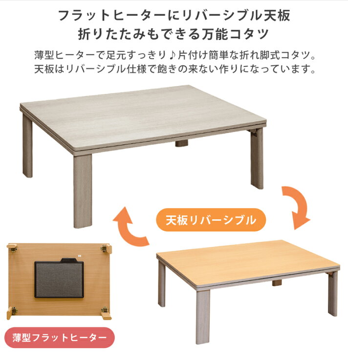 楽天市場】[5%クーポン] こたつ フラットヒーターこたつ こたつ  
